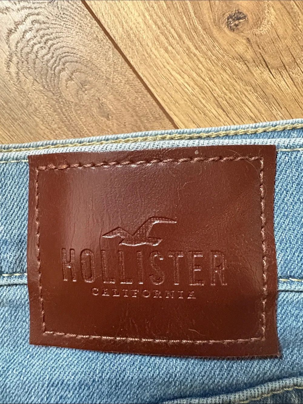 Hollister Men's Light Blue Slim Straight Jeans